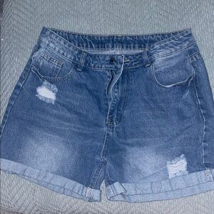 SHEIN Classic Blue Jean Shorts